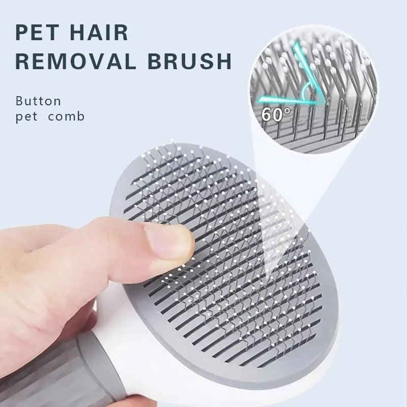 Pawmelio Self-Cleaning Pet Grooming Brush