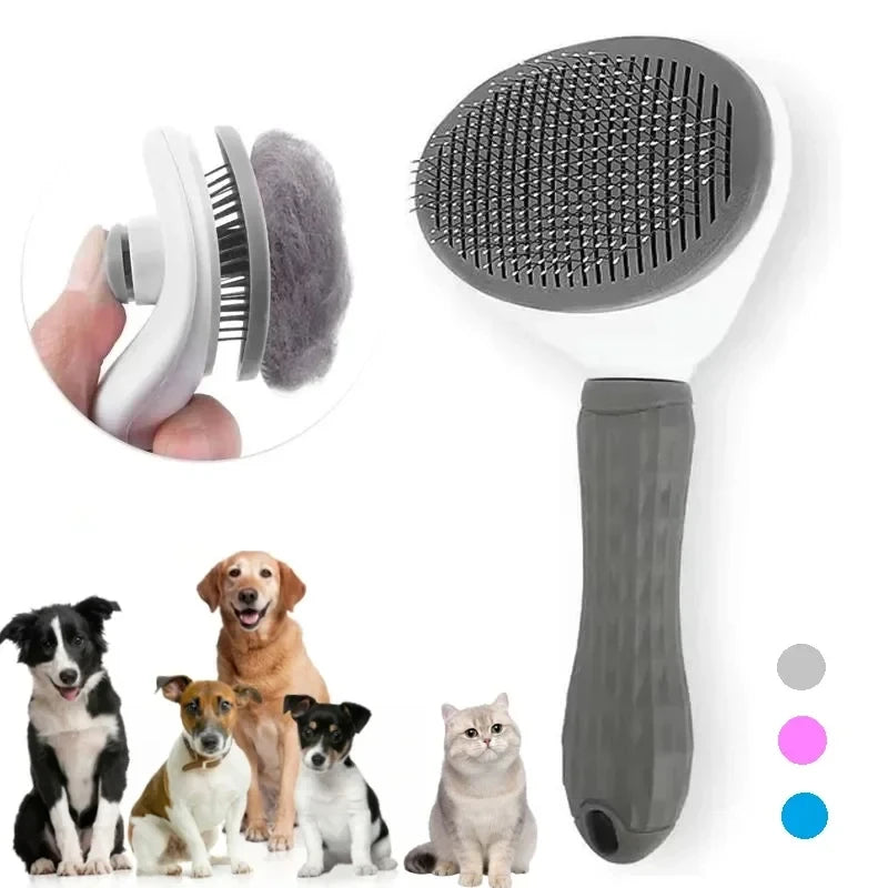 Pawmelio Self-Cleaning Pet Grooming Brush